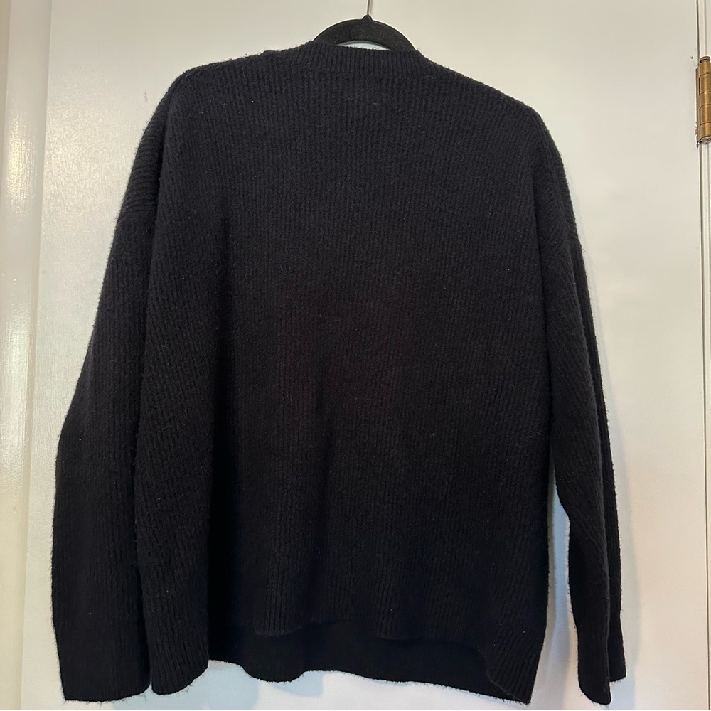 J. Crew Supersoft Wool Crewneck Sweater Womens Large Black - Picture 7 of 7